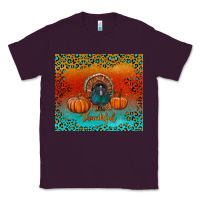 Plum thankful with turkey and pumpkins Classic Tee - RanaPortraitStore