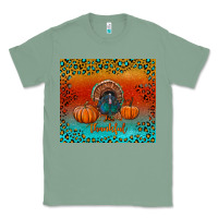 Sage thankful with turkey and pumpkins Classic Tee - RanaPortraitStore