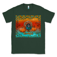 Sports Green thankful with turkey and pumpkins Classic Tee - RanaPortraitStore