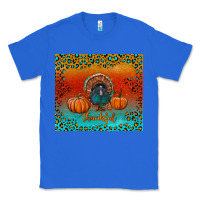 True Royal thankful with turkey and pumpkins Classic Tee - RanaPortraitStore
