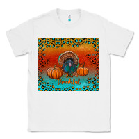 White thankful with turkey and pumpkins Classic Tee - RanaPortraitStore
