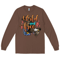 Chestnut wild and free Long Sleeve Tee - Zillion Design Studio