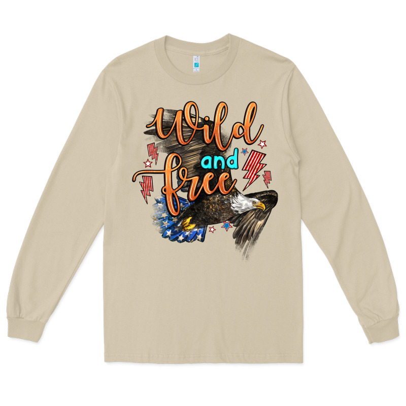 Wild And Free Long Sleeve Tee by Zillion Design Studio | Teevron