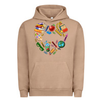 Pigment Burro teacher heart custom Urban Hoodie - NancyCooperArtShop