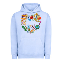 Pigment Grape Ice teacher heart custom Urban Hoodie - NancyCooperArtShop