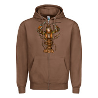 Chestnut crawfish Zipper Hoodie - FaDigitalArtStudio