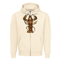 Sandshell crawfish Zipper Hoodie - FaDigitalArtStudio