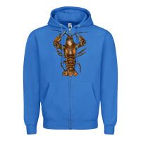 True Royal crawfish Zipper Hoodie - FaDigitalArtStudio
