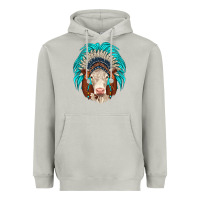 Moon Dust hereford indian headdress Heavyweight Hoodie - JahusDesignShop