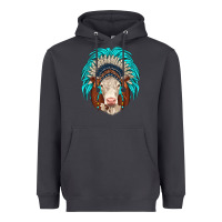 Smoke hereford indian headdress Heavyweight Hoodie - JahusDesignShop