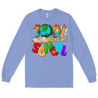 Colony Blue 100 days of school Long Sleeve Tee - texasbilliewilder