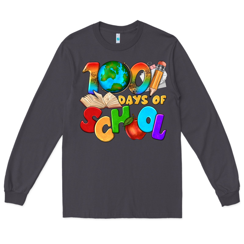 100 Days Of School Long Sleeve Tee by texasbilliewilder | Teevron