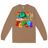Toasted Coconut 100 days of school Long Sleeve Tee - texasbilliewilder