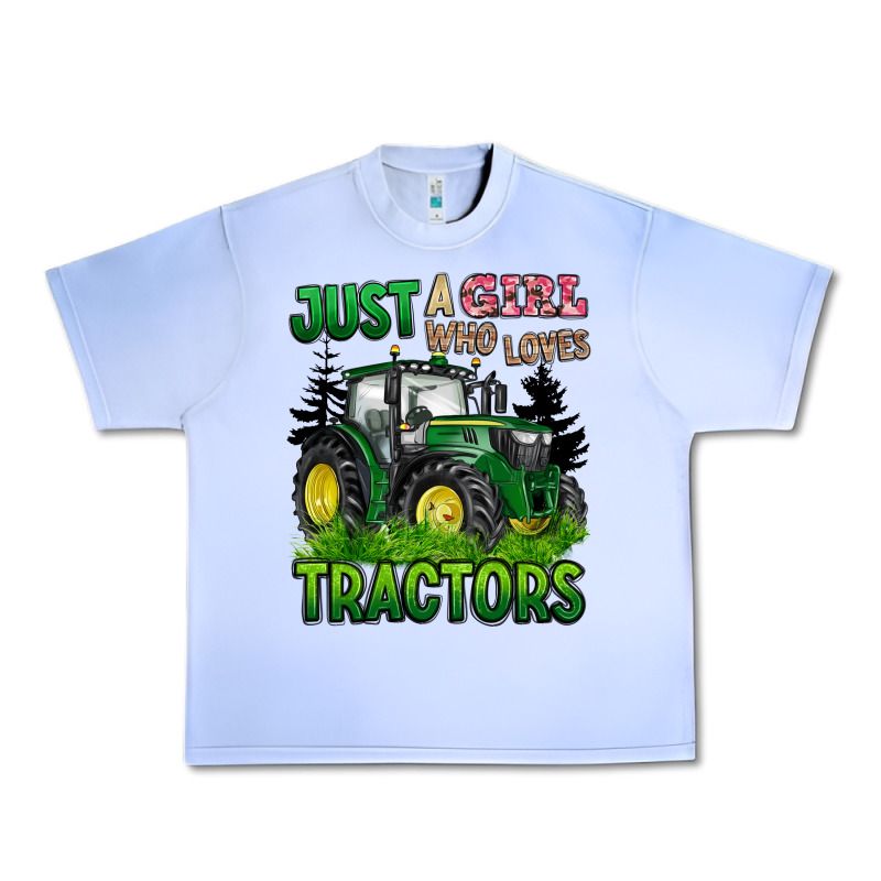 Just A Girl Who Loves Tractors Urban Heavy Tee by BarkalooDesign | Teevron