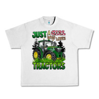 Lunar Rock just a girl who loves tractors Urban Heavy Tee - BarkalooDesign