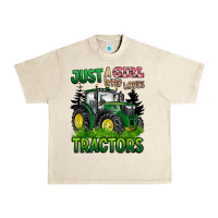 Sandshell just a girl who loves tractors Urban Heavy Tee - BarkalooDesign