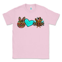 Bubblegum Pink peace love thanksgiving turkey Classic Tee - RanaPortraitStore