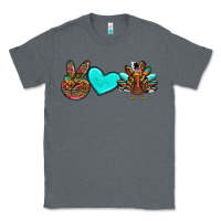 Charcoal Heather peace love thanksgiving turkey Classic Tee - RanaPortraitStore
