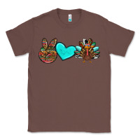 Chestnut peace love thanksgiving turkey Classic Tee - RanaPortraitStore