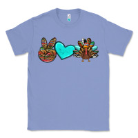 Colony Blue peace love thanksgiving turkey Classic Tee - RanaPortraitStore