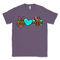 Lavender peace love thanksgiving turkey Classic Tee - RanaPortraitStore