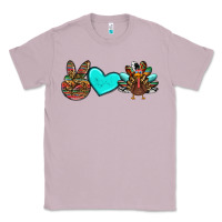 Lilac peace love thanksgiving turkey Classic Tee - RanaPortraitStore