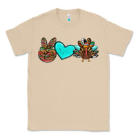 Mushroom peace love thanksgiving turkey Classic Tee - RanaPortraitStore
