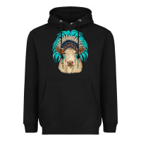 Black charolais indian headdress Heavyweight Hoodie - JahusDesignShop