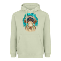 Matcha charolais indian headdress Heavyweight Hoodie - JahusDesignShop