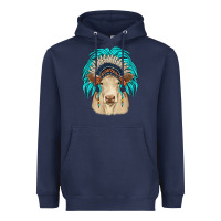 Charolais Indian Headdress Heavyweight Hoodie | Teevron