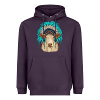 Plum charolais indian headdress Heavyweight Hoodie - JahusDesignShop
