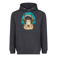 Smoke charolais indian headdress Heavyweight Hoodie - JahusDesignShop