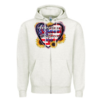 Oatmeal Heather American heart southern soul Zipper Hoodie - CowGirlArtShop
