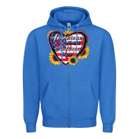 True Royal American heart southern soul Zipper Hoodie - CowGirlArtShop