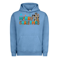 Pigment Pebble Blue western merry christmas Urban Hoodie - MaliasSmallBusiness