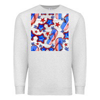 Oatmeal Heather 4th of july flip flops seamless pattern Premium Sweatshirt - BundleAndBundleShop