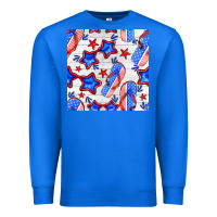 True Royal 4th of july flip flops seamless pattern Premium Sweatshirt - BundleAndBundleShop