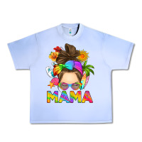 Grape Ice messy bun mama summer Urban Heavy Tee - RanaPortraitStore