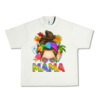 Pistachio messy bun mama summer Urban Heavy Tee - RanaPortraitStore
