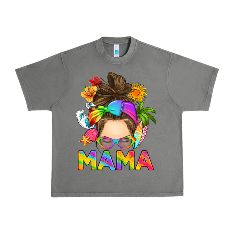 Messy Bun Mama Summer Urban Heavy Tee by RanaPortraitStore | Teevron