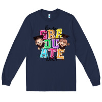 Navy kinder graduate 2024 Long Sleeve Tee - texasbilliewilder