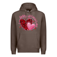 Coffee happy valentine's day hearts Premium Hoodie - MaliasSmallBusiness