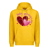 Lemon happy valentine's day hearts Premium Hoodie - MaliasSmallBusiness