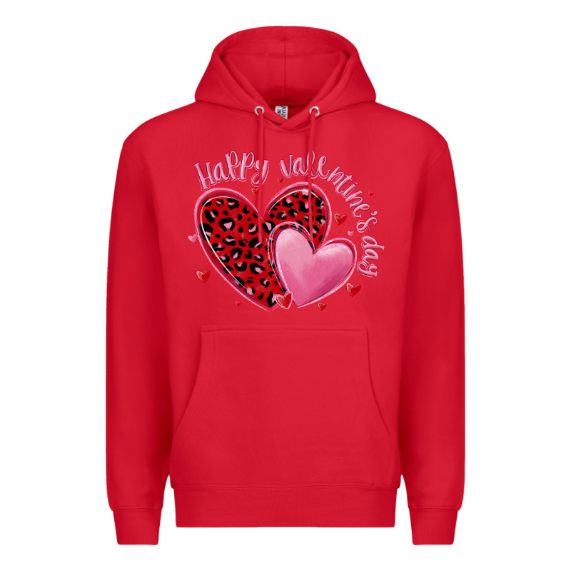 Happy Valentine's Day Hearts Premium Hoodie by MaliasSmallBusiness | Teevron
