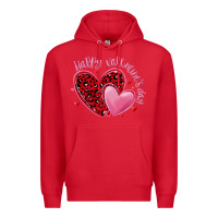 Red happy valentine's day hearts Premium Hoodie - MaliasSmallBusiness