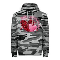 Slate Camo happy valentine's day hearts Premium Hoodie - MaliasSmallBusiness