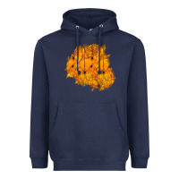Navy halloween patch Heavyweight Hoodie - BundleAndBundleShop