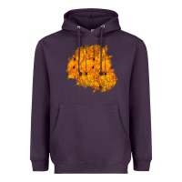 Plum halloween patch Heavyweight Hoodie - BundleAndBundleShop