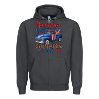 Smoke American heart southern soul truck Zipper Hoodie - Neo Western