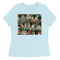 Baby Blue Suffolk sheeps Ladies Tee - BarkalooDesign